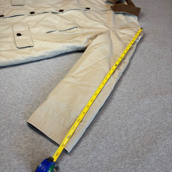 LL Bean Women’s Barn Coat Insulated Field Jacket Thinsulate Tan XL Reg Country - Picture 4 of 15